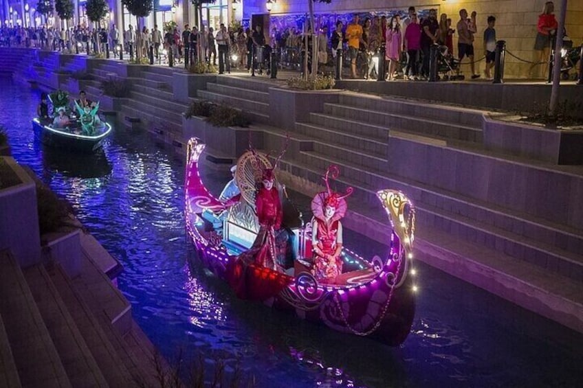 The Land of Legends Night Show Tour with Boat Parade from Antalya