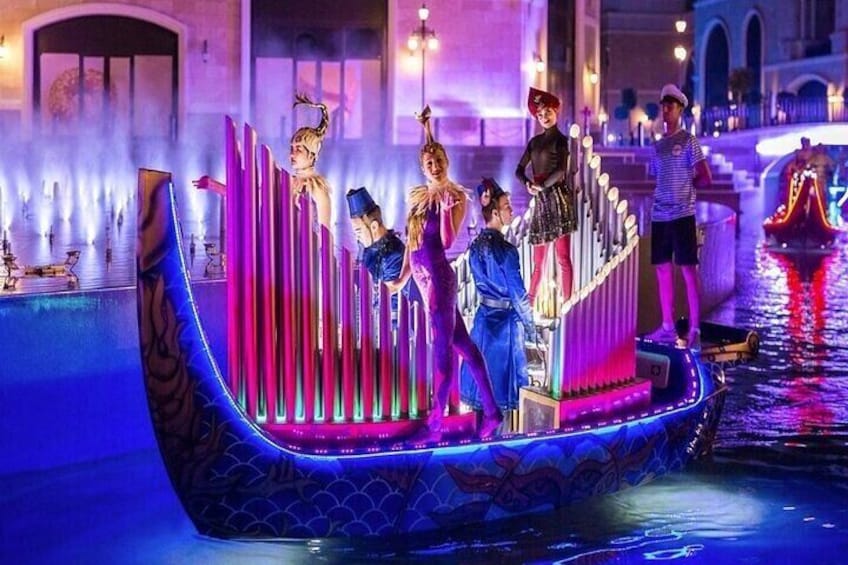 The Land of Legends Night Show Tour with Boat Parade from Antalya