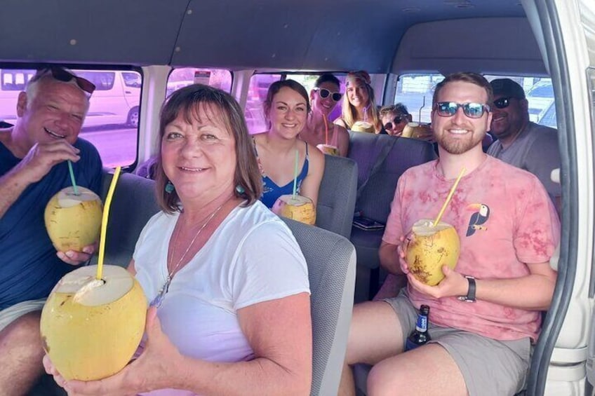Enjoy some fresh coconut water