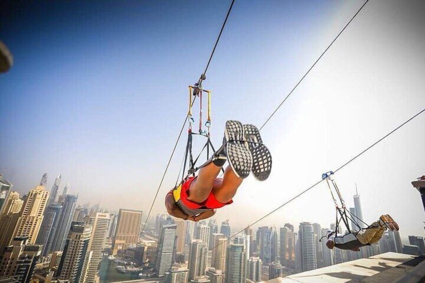 Xline Dubai Marina Zip line |MEAL INCLUDED| With Transfer Option