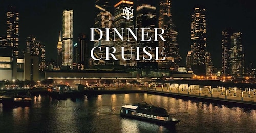 Nueva York: cena gourmet en crucero con música en vivo