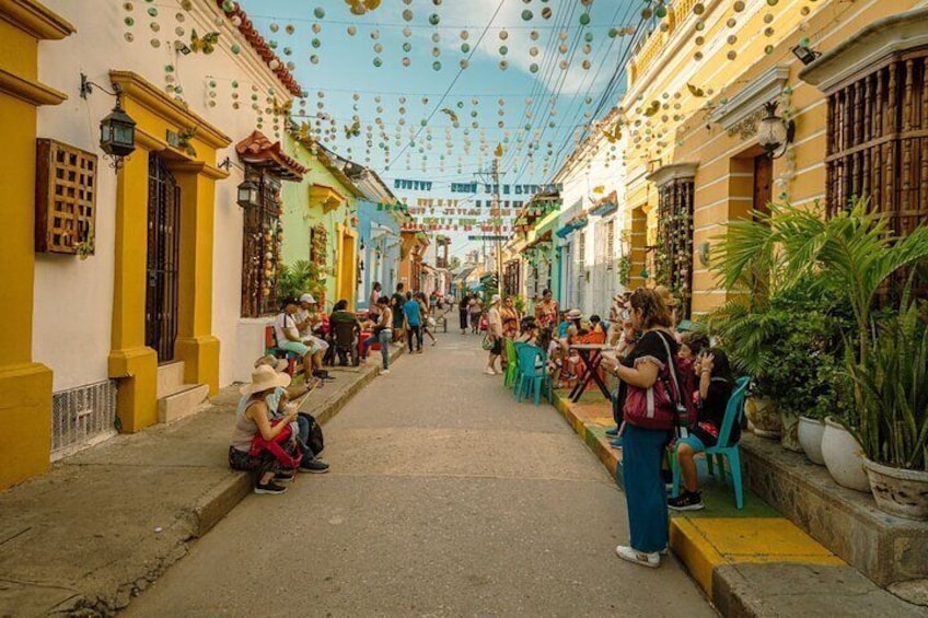 historic and colorful street