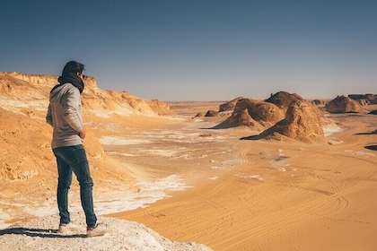 White Desert Overnight Camping Sharing Tour in Egypt