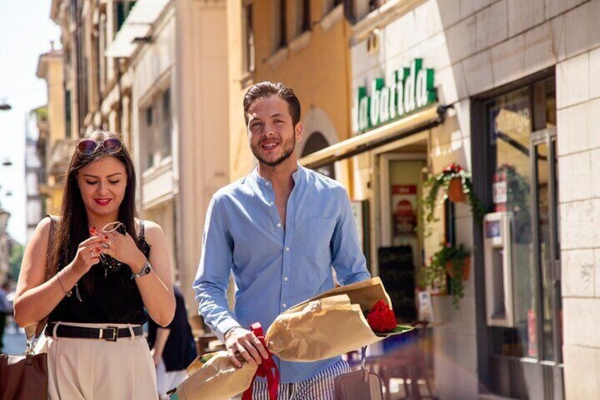 romantic photo shoot in verona