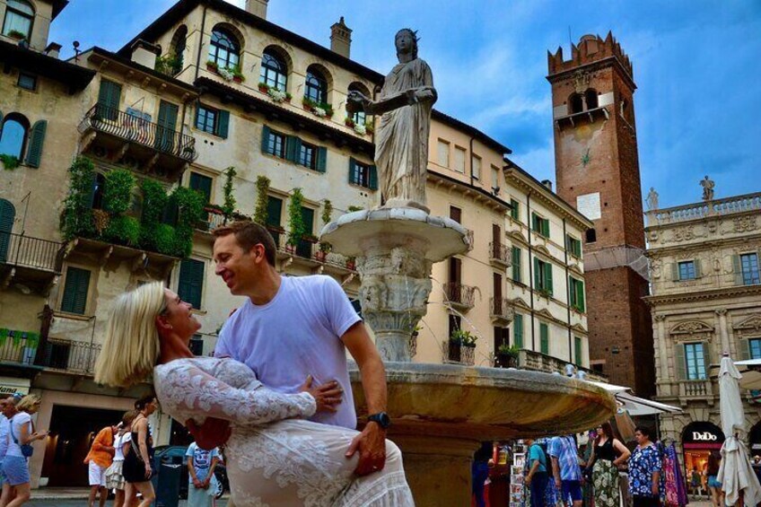 romantic photo shoot in verona