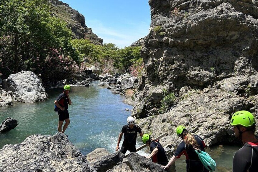 5-Hour Shared River Trekking in Kourtaliotiko Gorge