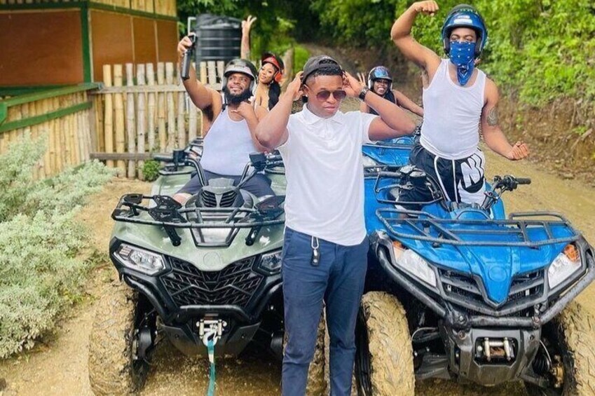 ATV Ricks Cafe and 7 Mile Beach Guided Tour From Montego Bay