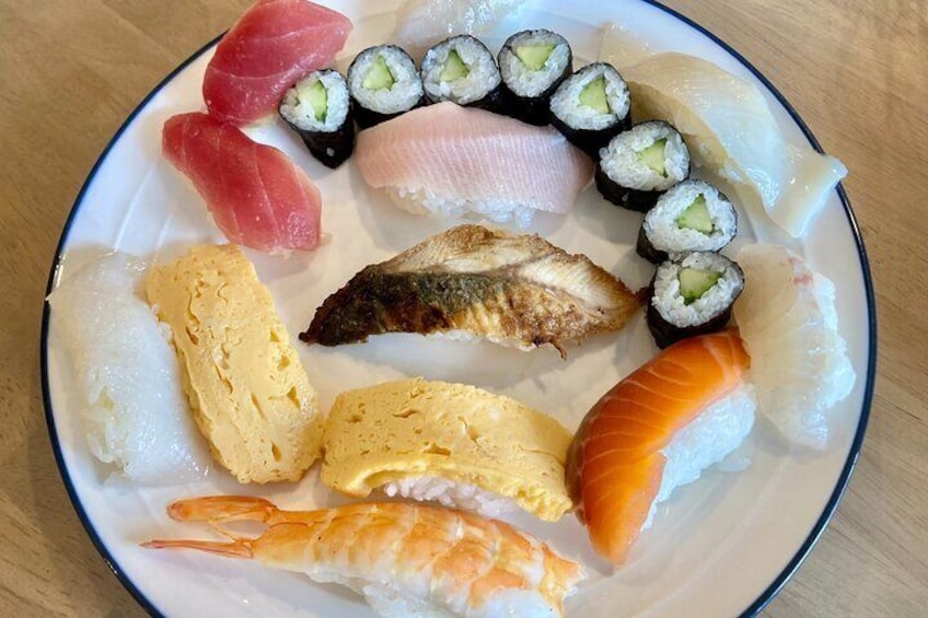 90 Minute Sushi Osaka Culinary Adventure for Small Group