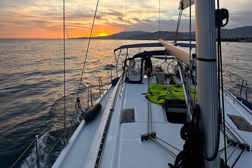 Half Day Private Tour in Sailboat Acantilados de Maro with Snorkel