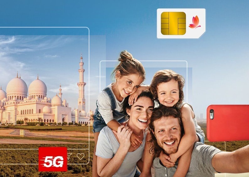 Abu Dhabi: eSIM/SIM Card with Data & Minutes