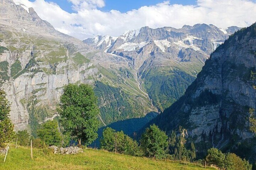 view from Gimmelwald village