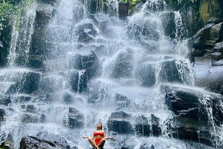 Private Full day Waterfalls Tour with Locals Night market in Bali