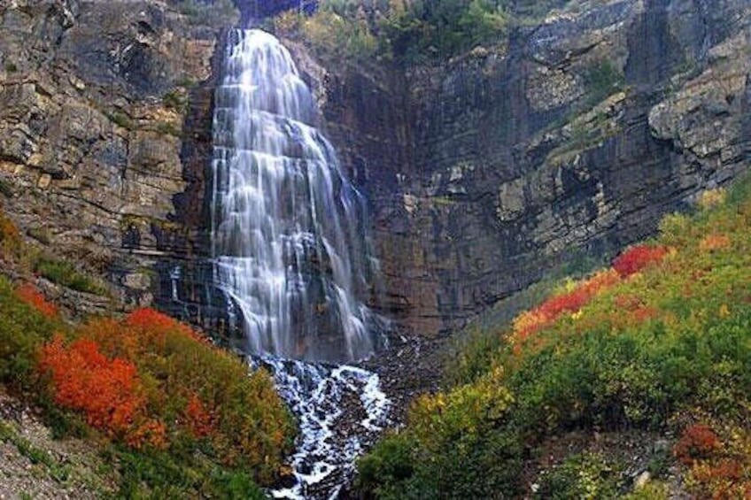 Bridal Veil Falls in Provo Canyon. 