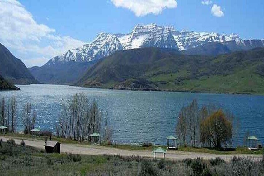 Deer Creek with Timpanogos Mountain in the background.