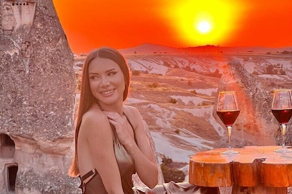Romantic Cappadocia Sunset Dinner and Wine