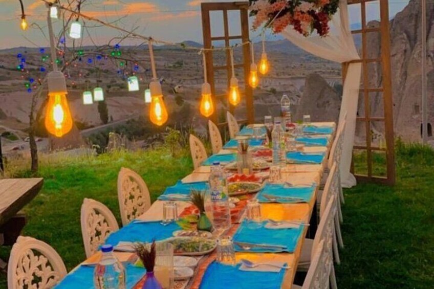 Romantic Cappadocia Sunset Dinner and Wine 