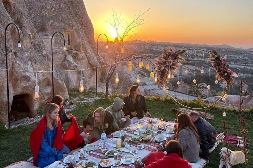 Romantic Cappadocia Sunset Dinner and Wine 