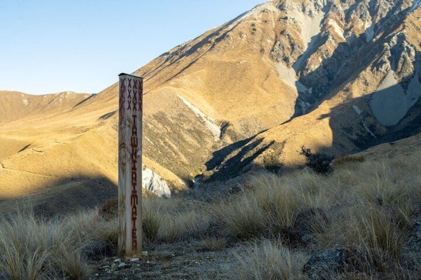 Visit a Maori pou along the well maintained, 4x4 track!