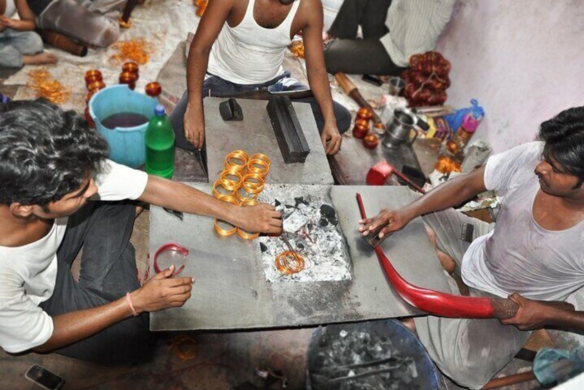 Bangle Making in the Bazar 