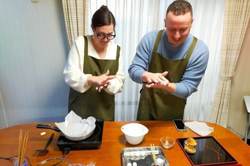 Kyoto near Fushimiinari : Wagashi(Japanese sweets)Cooking Class 