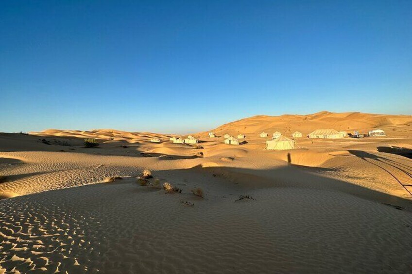 Camping in the desert