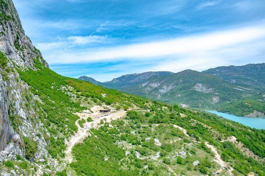  Hike on Gamti Mt & Bovilla Lake from Tirana on Luxe Land Rover