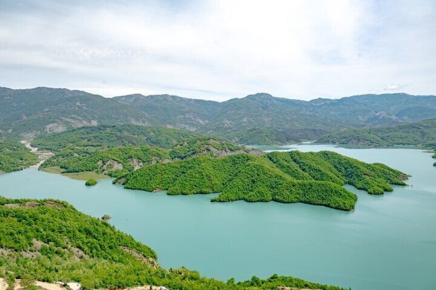  Hike on Gamti Mt & Bovilla Lake from Tirana on Luxe Land Rover