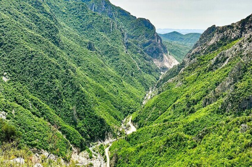 Hike on Gamti Mt & Bovilla Lake from Tirana on Luxe Land Rover