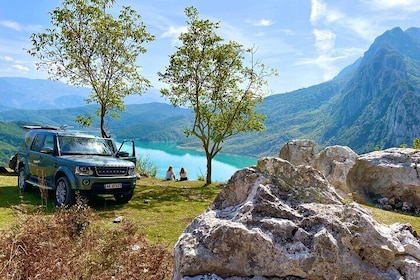 Hike on Gamti Mt & Bovilla Lake from Tirana on Luxe Land Rover