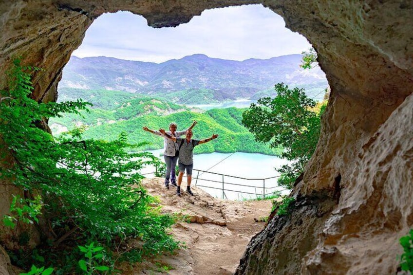 Hike on Gamti Mt & Bovilla Lake from Tirana on Luxe Land Rover