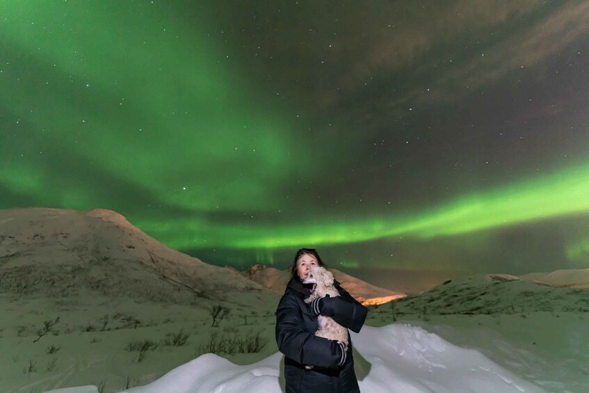 Picture 4 for Activity Tromsø: Northern Lights Tour with Photos and Warm Suits