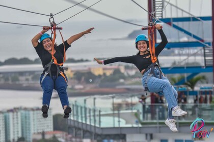 Panama City: Zip Line Experience Over The City & a Cocktail