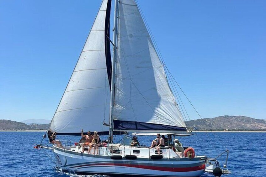 Full/Half Day Boat Trip in Greece with Food and Drinks