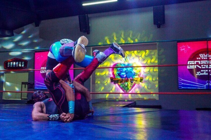 Mexican Wrestling Lucha Libre Tacos y Margaritas