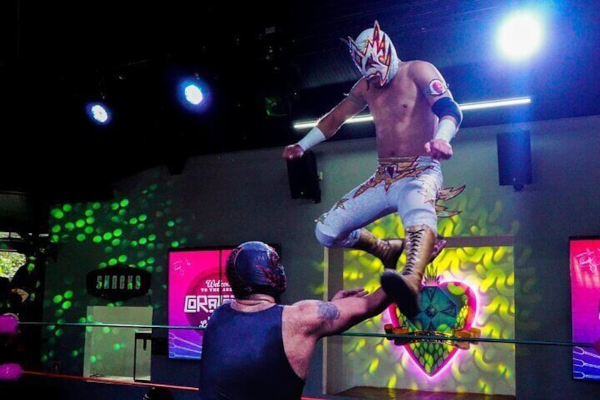 Mexican Wrestling Lucha Libre Tacos y Margaritas