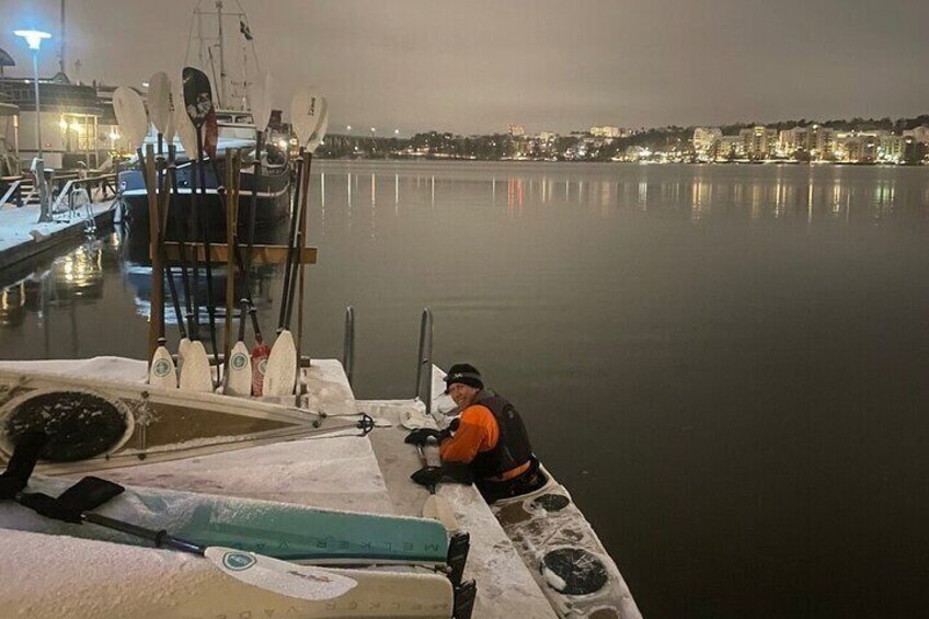 Winter Kayak Tour in Stockholm-City