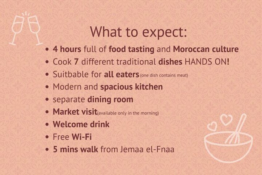 Here is a description of what you can expect, when booking with us!