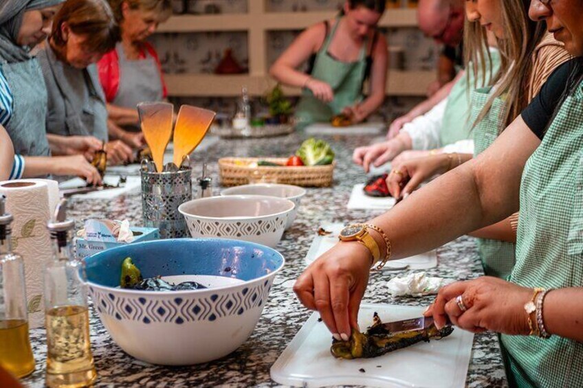 Moroccan Cooking Class with Market Visit and Meal 