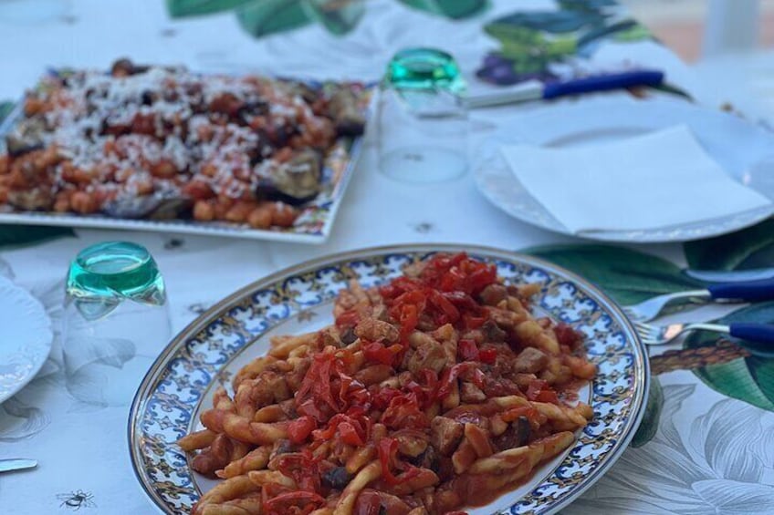 Ortigia market tour & cooking class at seaside area Arenella