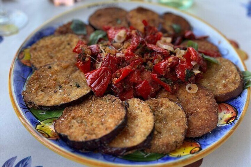 Ortigia market tour & cooking class at seaside area Arenella