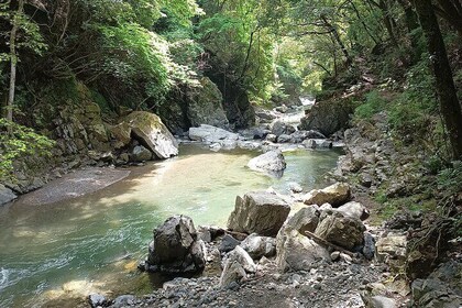 Osaka River Rapids Hike and Natural Hot Spring tour