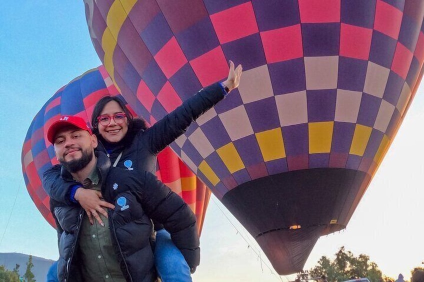 Balloon Flight Tour in Teotihuacan and visit to the Archaeological Zone