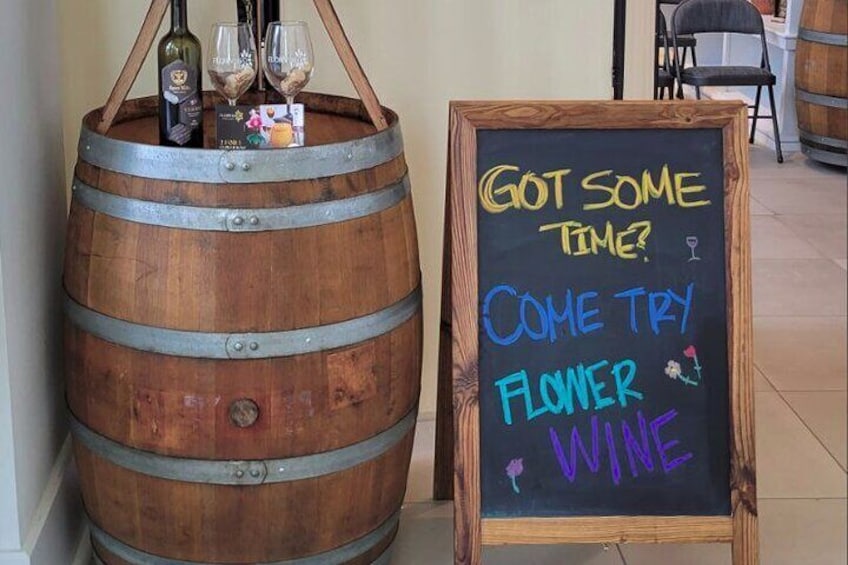 Galveston's Flower Winery Tour at the Florvino Winery