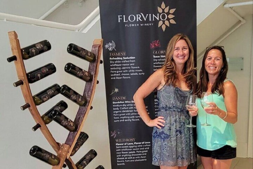 Galveston's Flower Winery Tour at the Florvino Winery