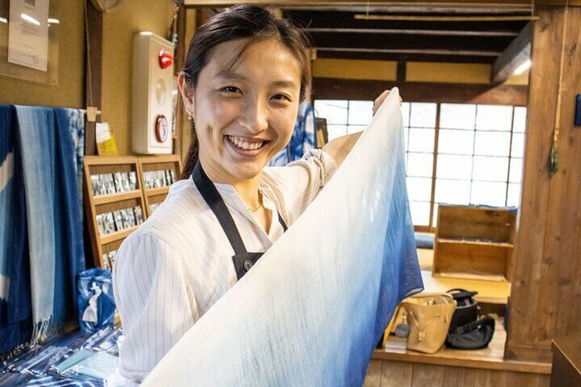 Indigo Dyeing Experience : Scarf / Tokushima, Shikoku