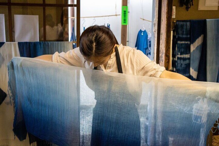 Indigo Dyeing Experience : Scarf / Tokushima, Shikoku