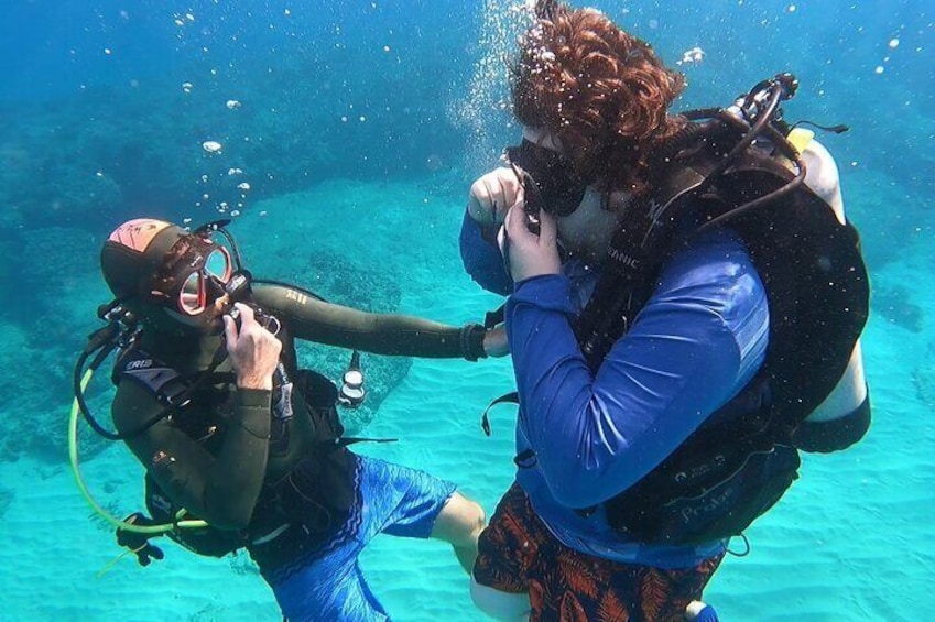 Begin your descent with one of our professional scuba instructors. 