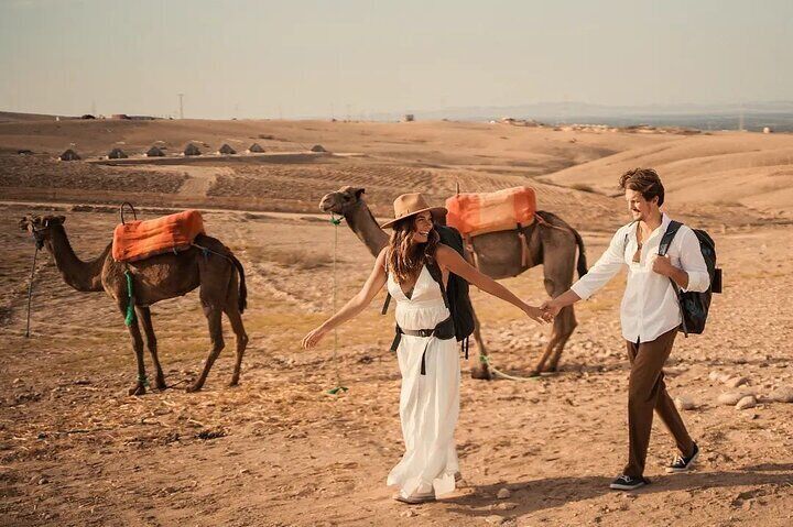 Marrakech: Camels &amp; Quads on Sunset with Luxury Dinner, Fireshow