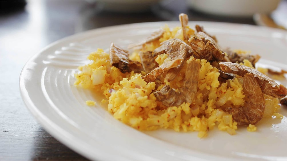 Show item 3 of 5. Local plate of food in India