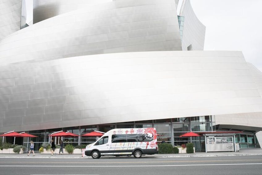 Disney Concert Hall! Seeing Hollywood, Celebrity Homes, Beverly Hills, Santa Monica, Venice Beach, and Downtown LA on our Best Coast Tours LA Tour!